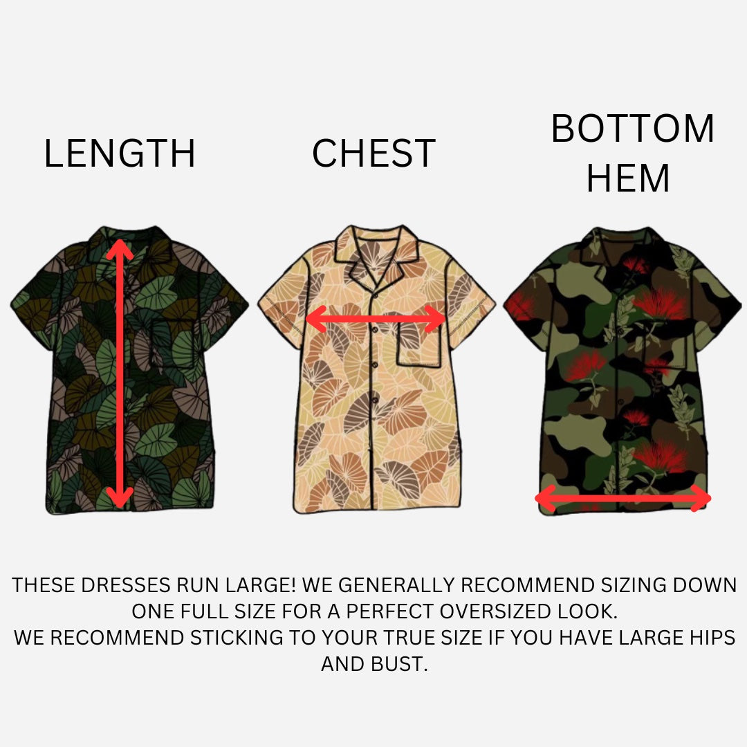 Camo Pua Melia Shirt Dress