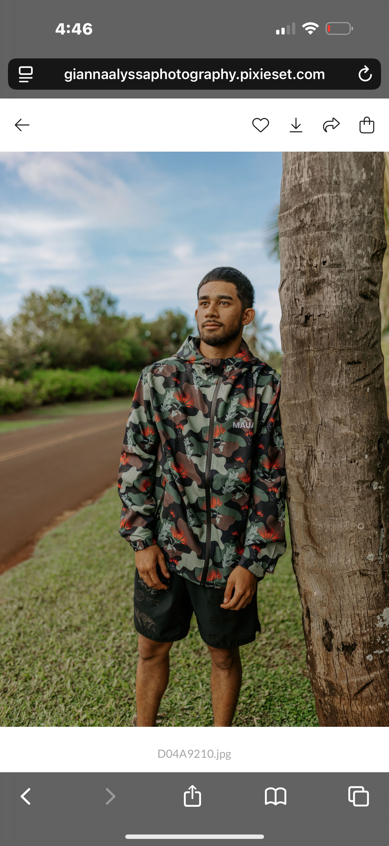 Camo Lehua Waterproof Jacket