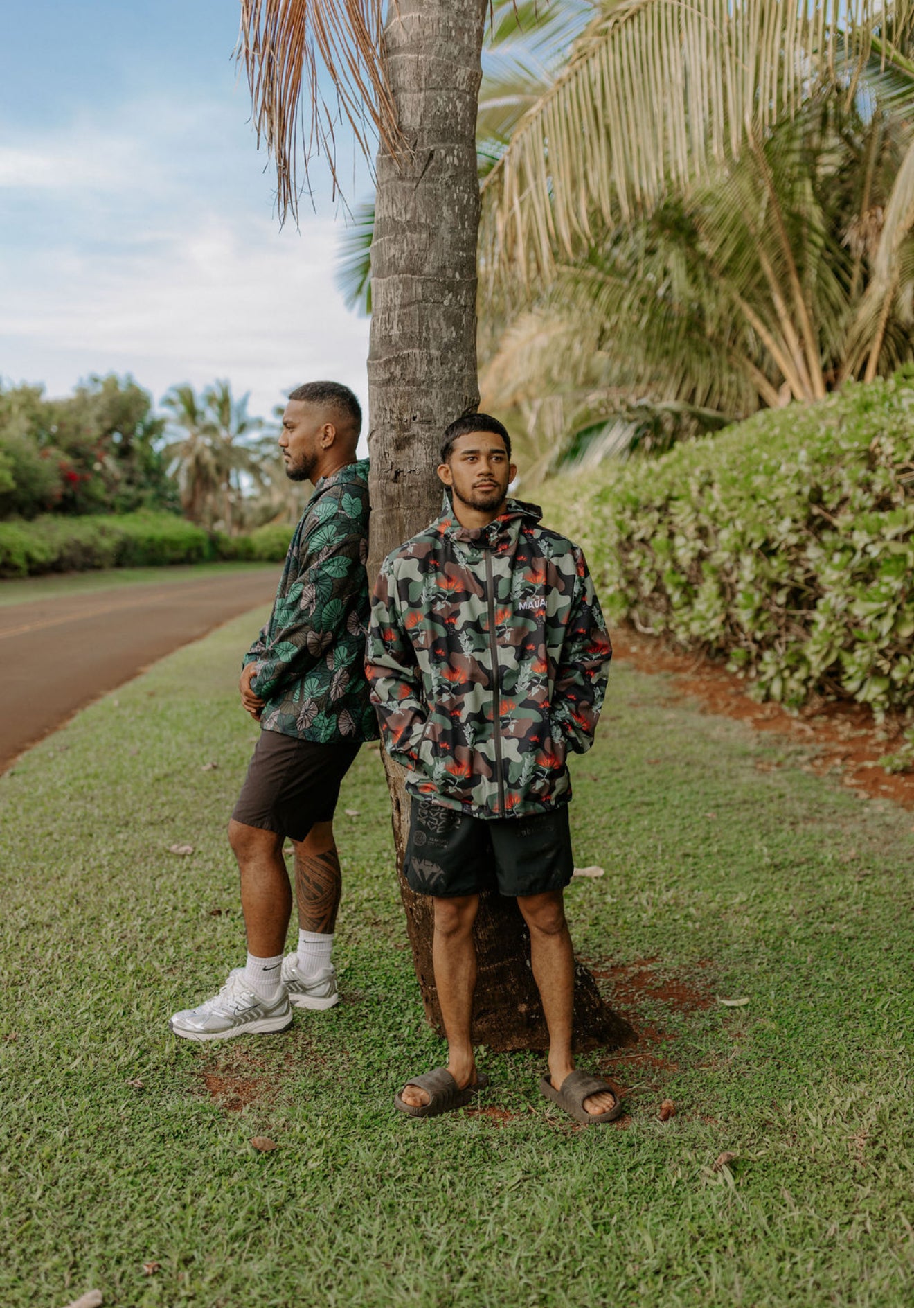 Camo Lehua Waterproof Jacket