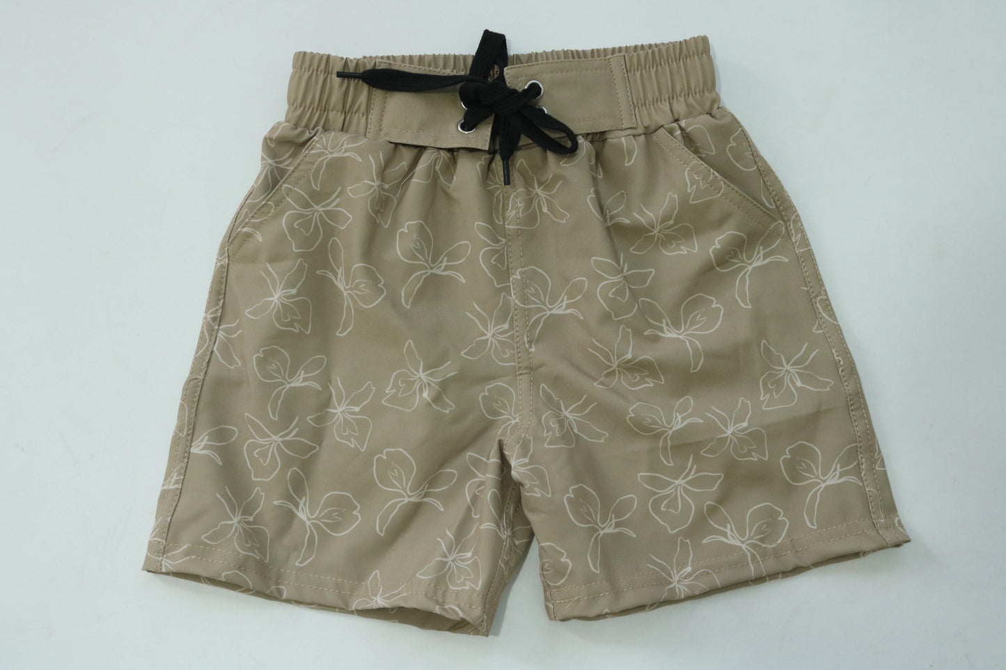 Hanalei Boys Board Shorts - Beige Ginger