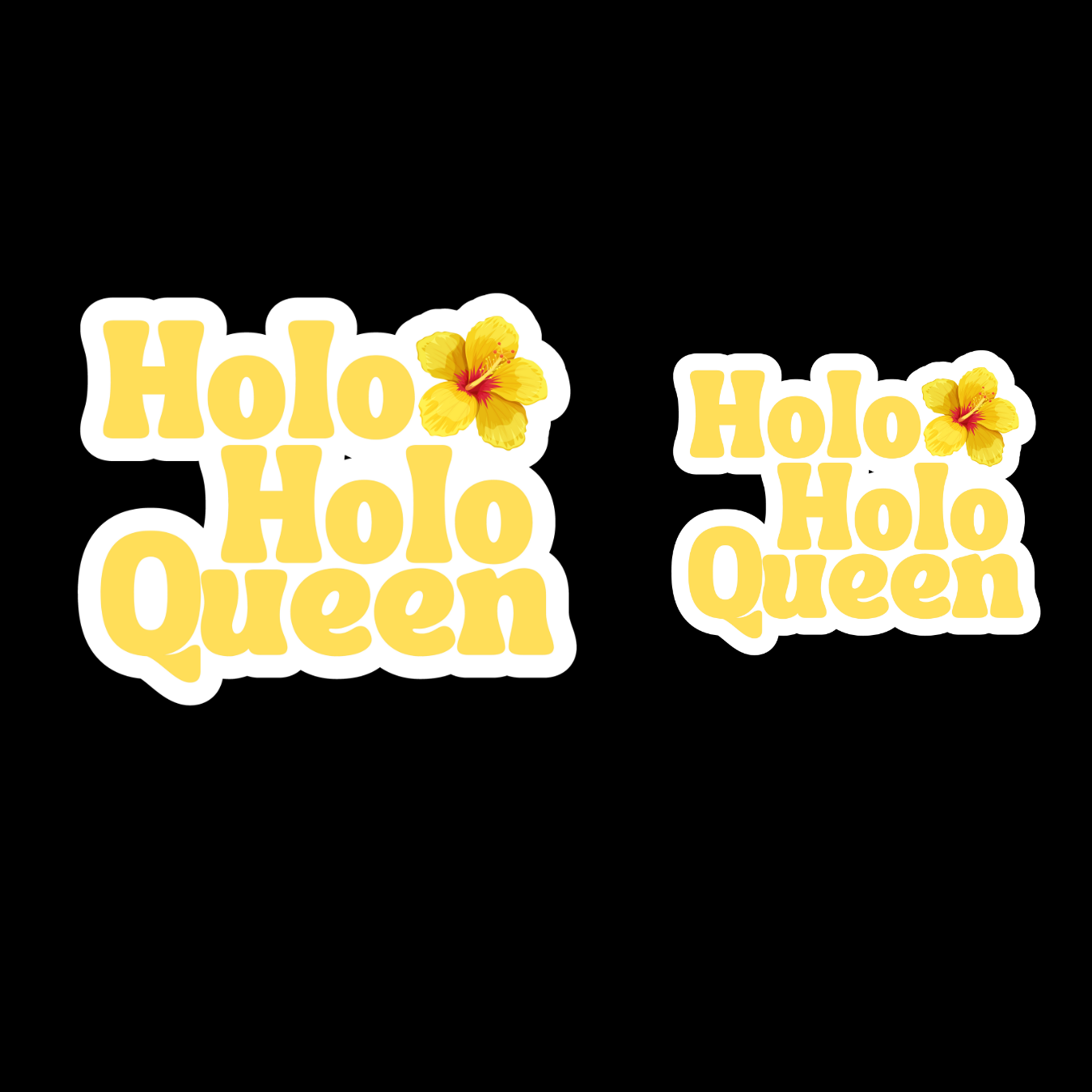 Mini Holoholo Queen Sticker- Hawaiian glossy decal