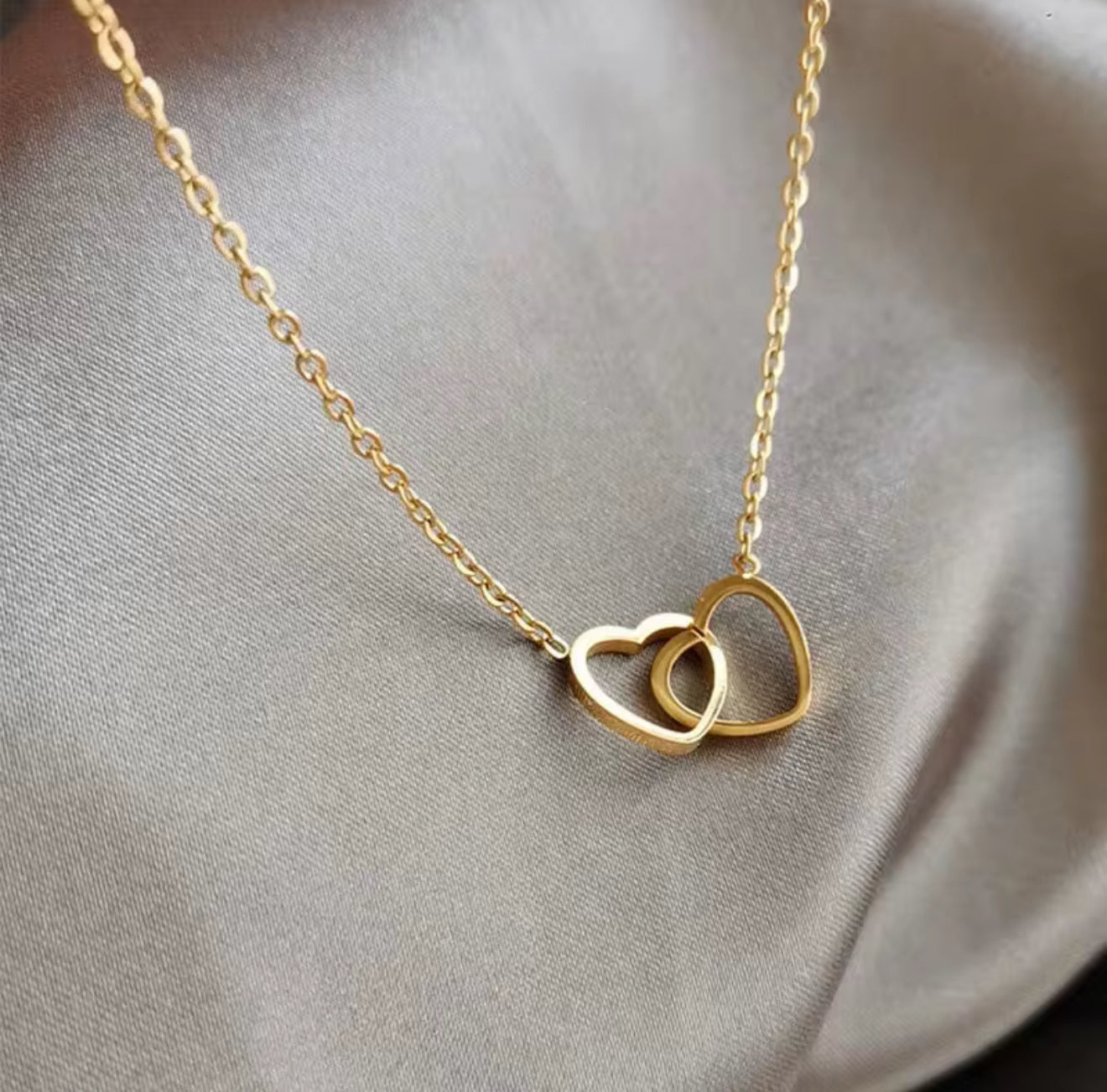 Double Heart Necklace