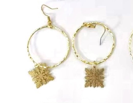 Mini Everyday Ginger Quilt Earrings