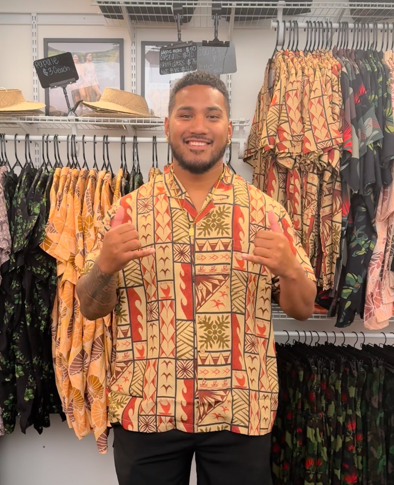 Men’s PASIFIKA Aloha Shirt (runs short on length)