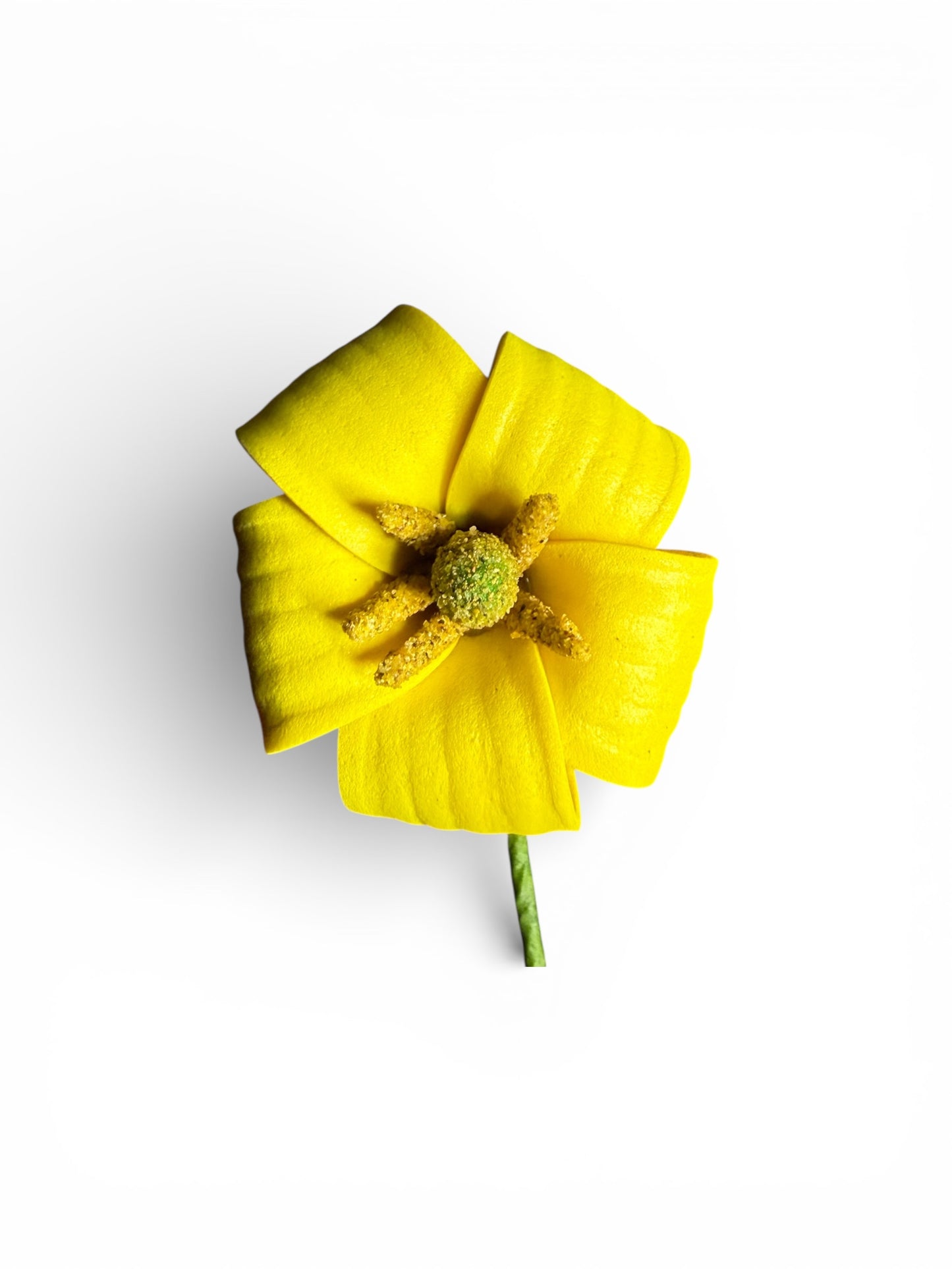 Yellow Pua Kenikeni Foam flower with stem