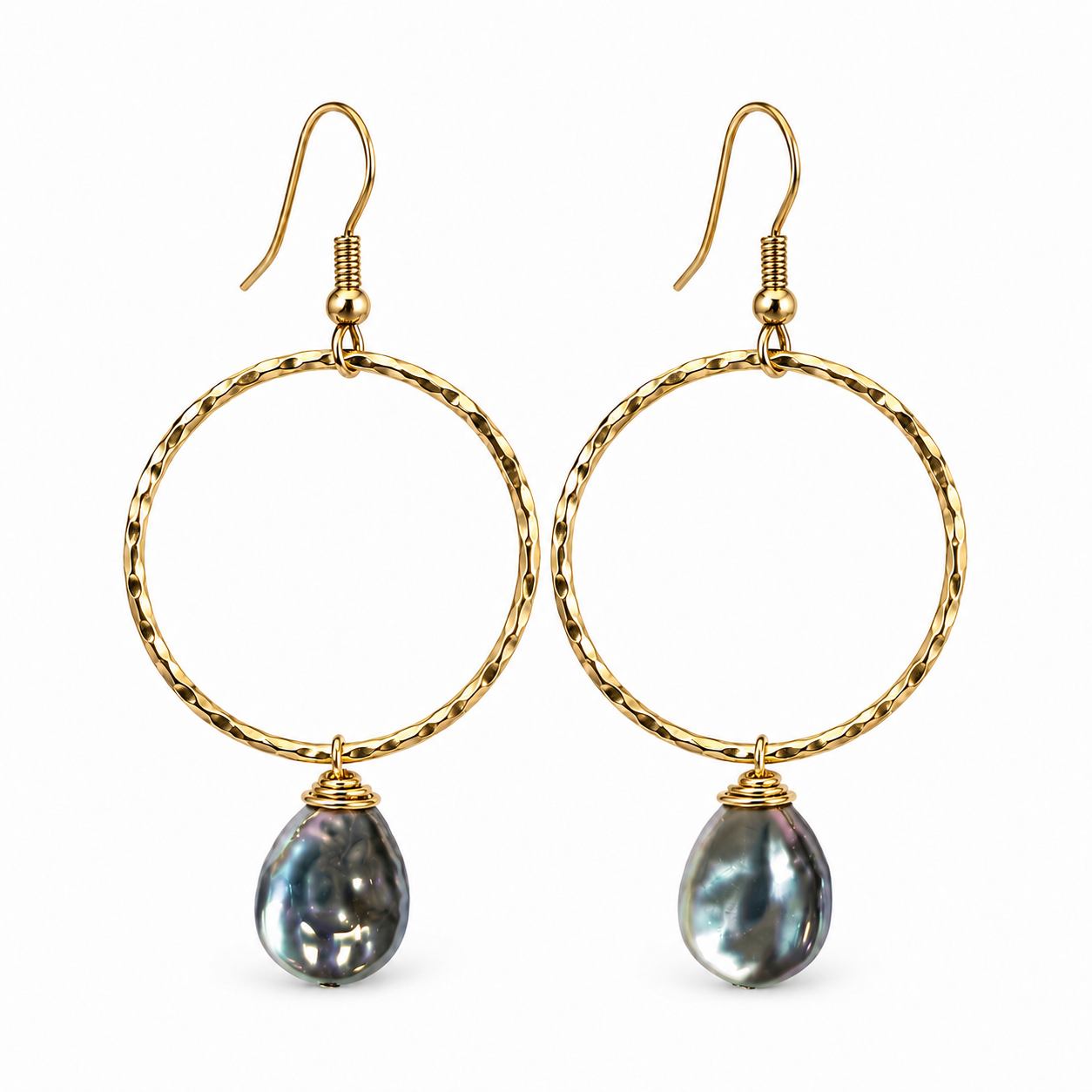 Mini Faux Keshi Hoops