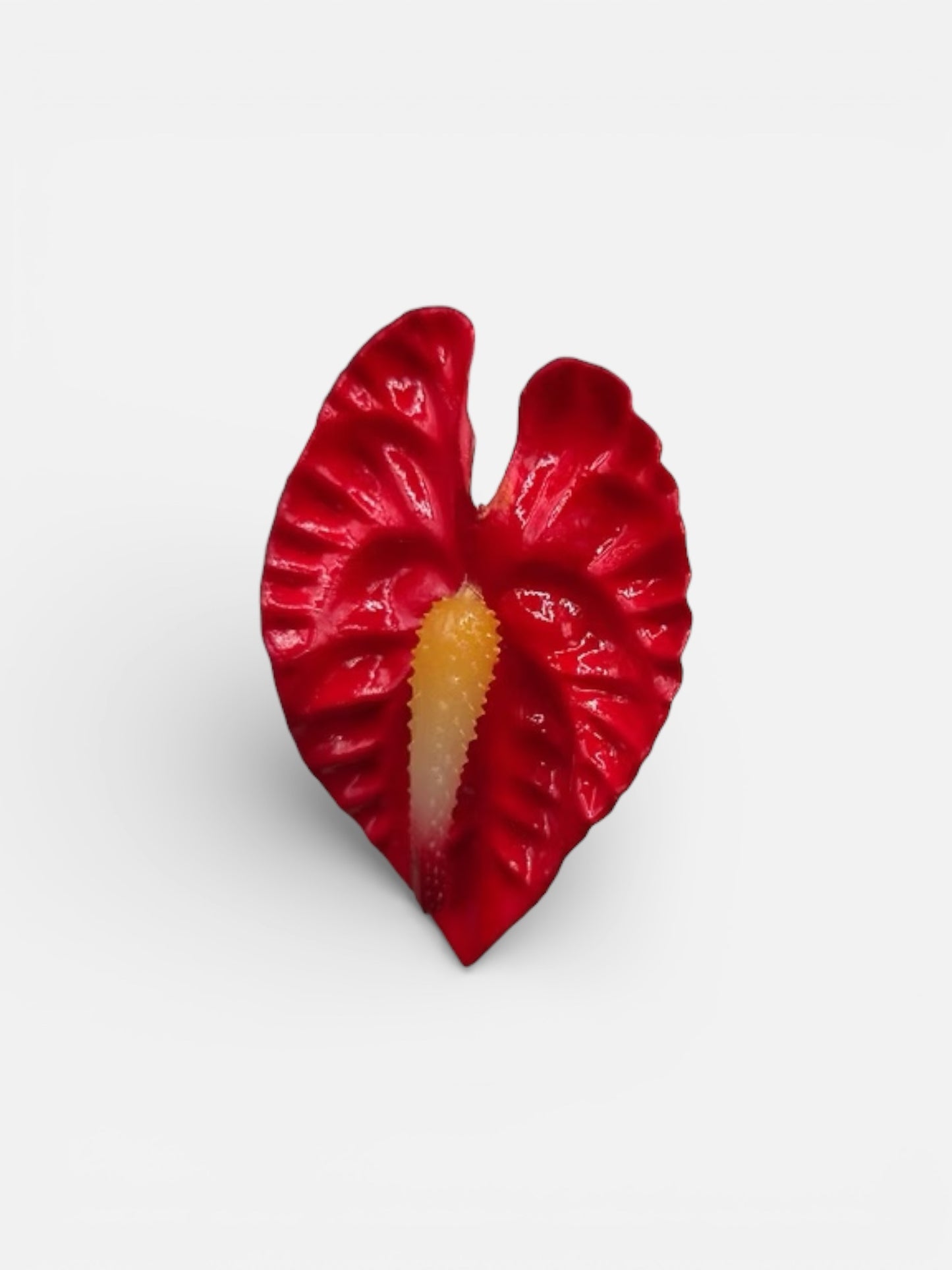XS/S Anthurium Foam Flower with Stem - Red (2.5 inches)