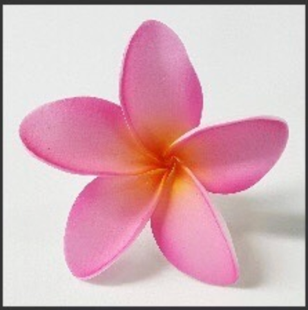 Plumeria Foam Flower With Stem -Baby Pink (3 inch) FPLU130- 11