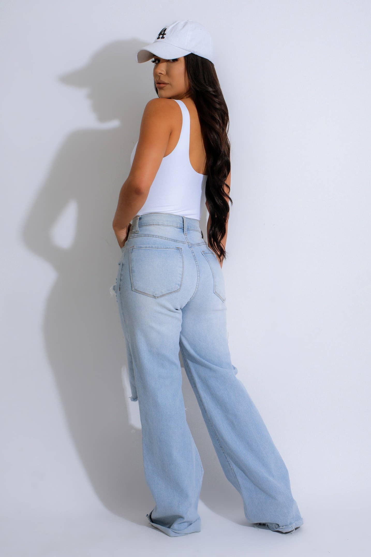 DOUBLE LAYERED SQUARE NECK BODYSUITS: White