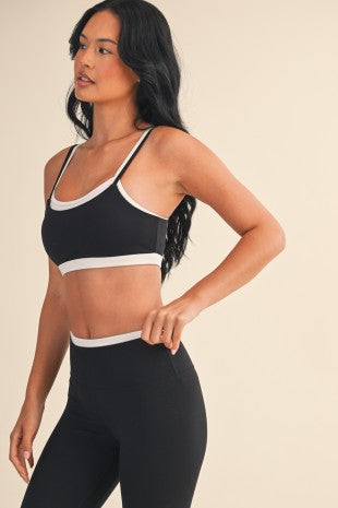 Double Layered Sports Bra - Black