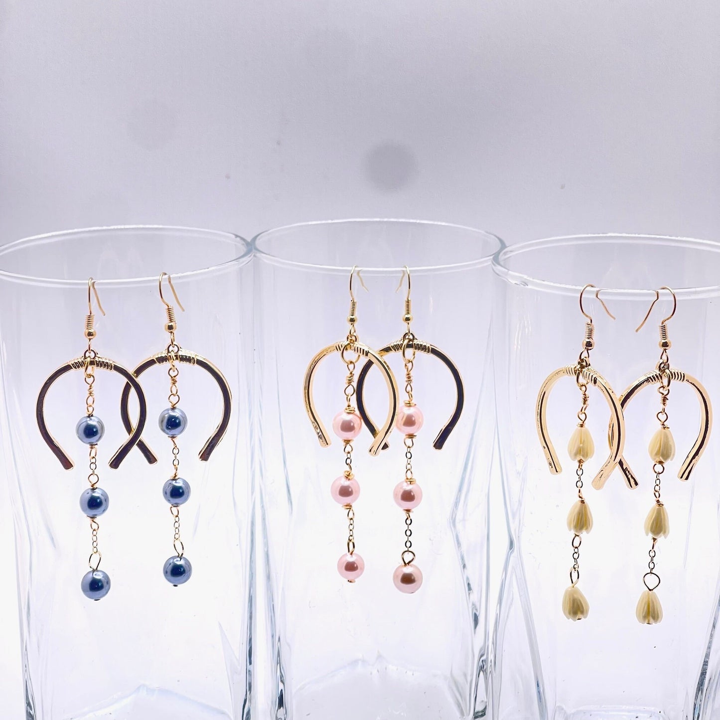 Wena Earrings - Black Pearl