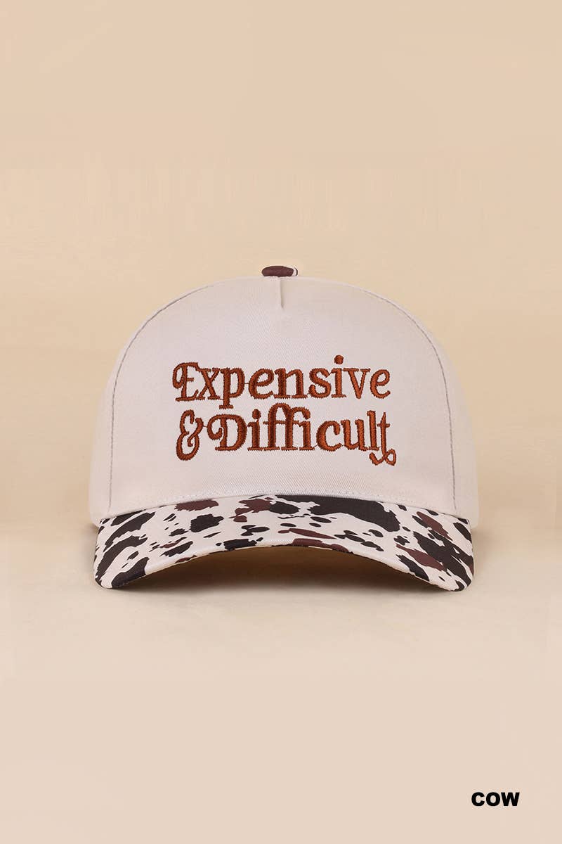 Expensive And Difficult Two Tone Canvas Cotton Cap