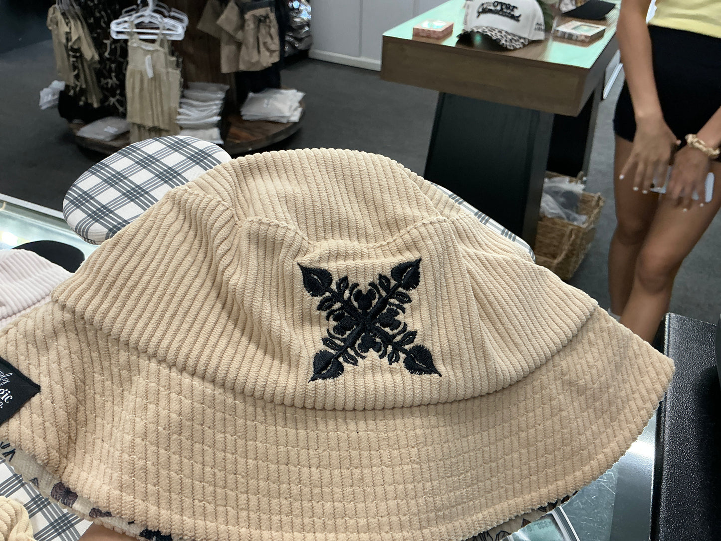 Anthurium Quilt Disney Corduroy Bucket Hat