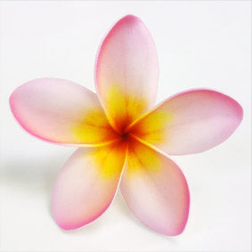 Specialty Plumeria Foam Flower with Stem (3.54 inches)