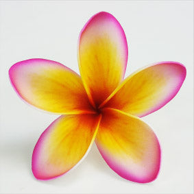 Specialty Plumeria Foam Flower with Stem (3.54 inches)