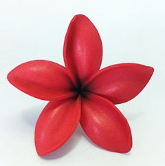 Plumeria Foam Flower With Stem -Crimson Red (2.75 inch) FPLU102-P144