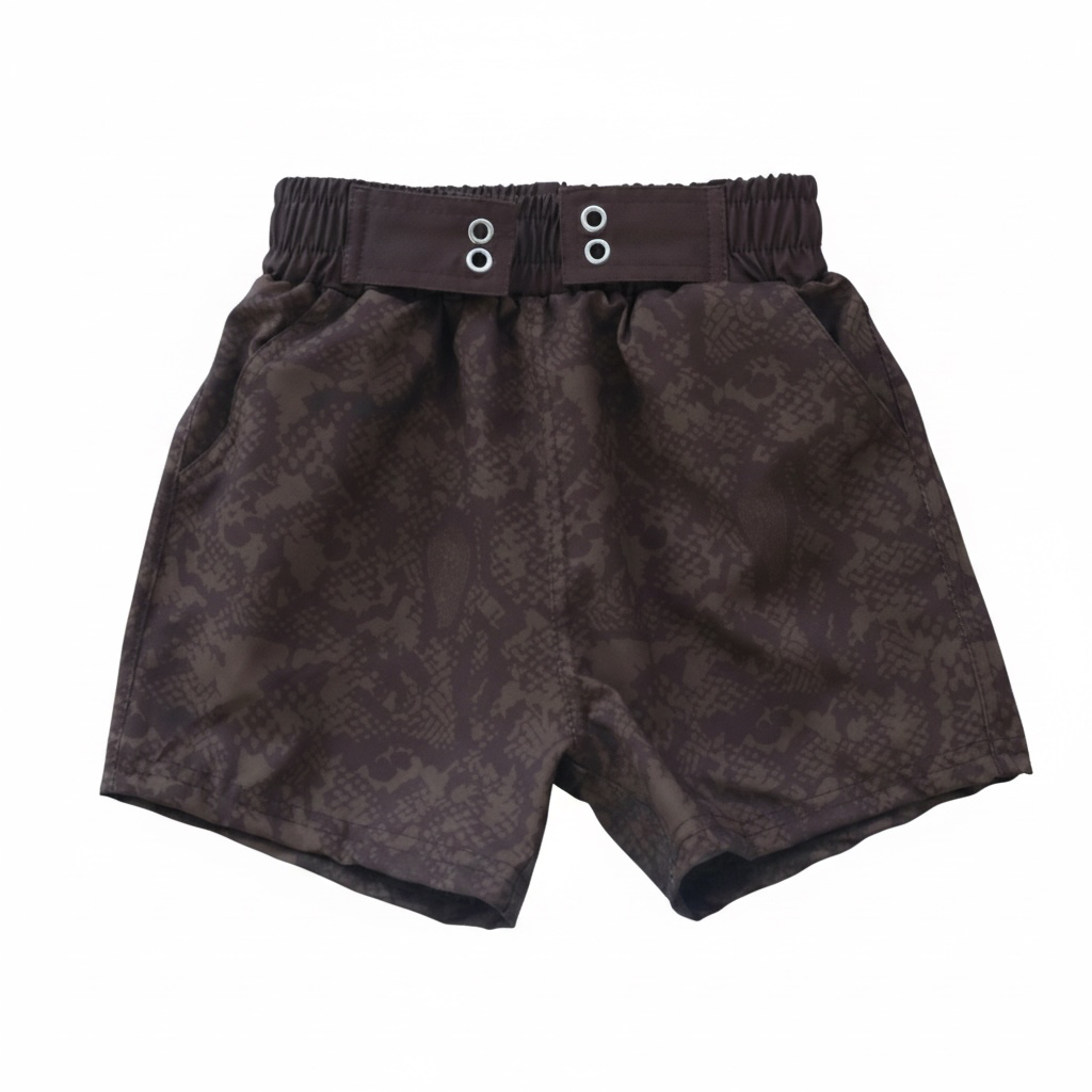 Hanalei Board Shorts - Brown Textile Snake (ONLINE)