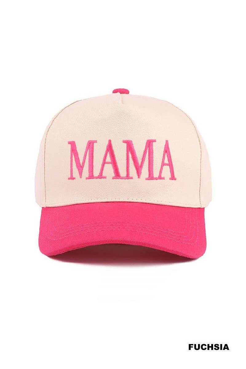Mama Two Tone Canvas Cotton Cap