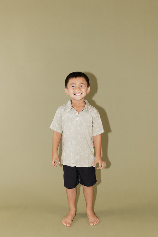 Braddah Polo - Beige Ginger
