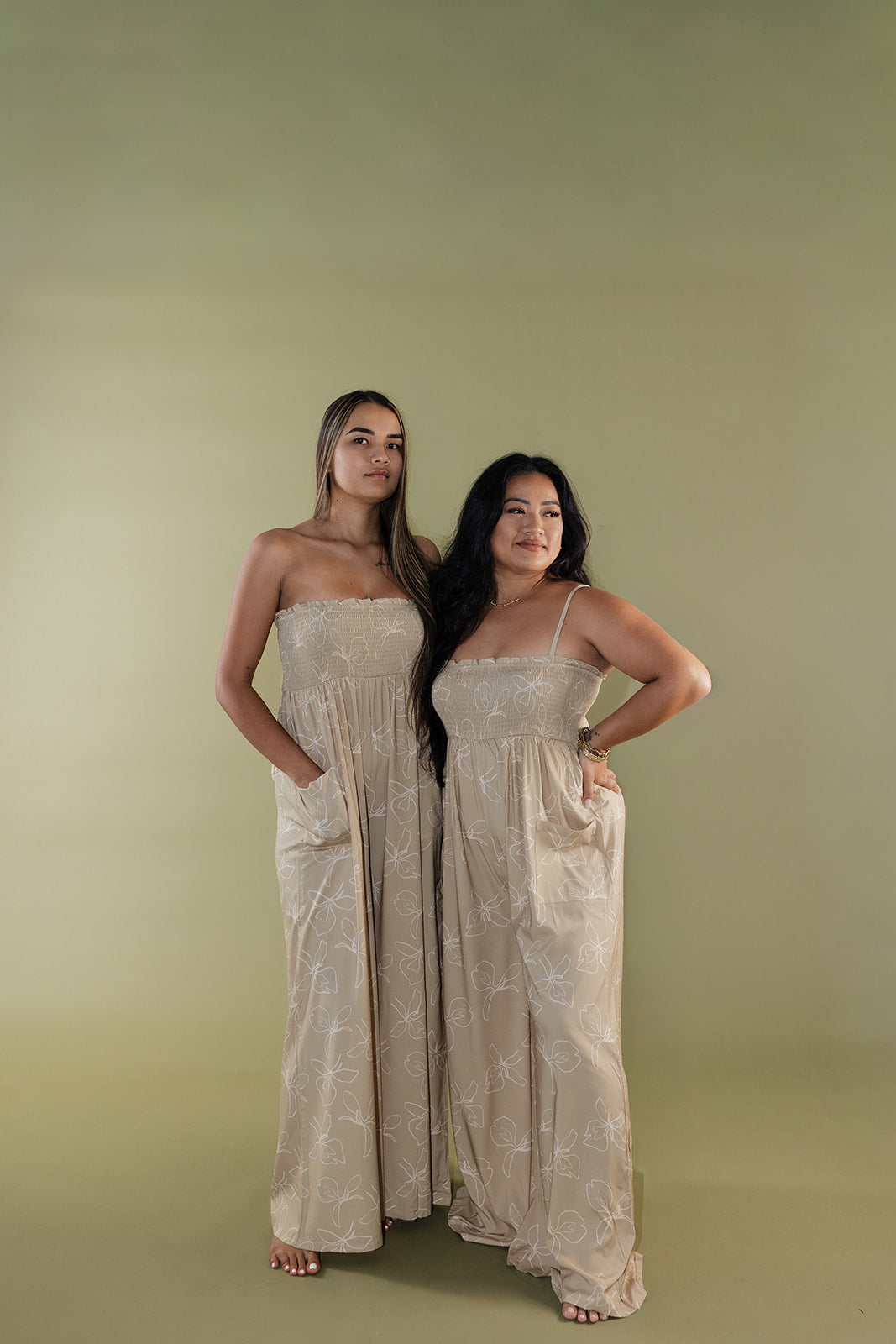 Chelley Jumpsuit - Beige Ginger