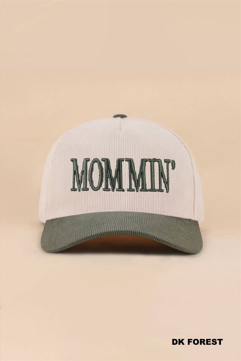 Mommin' Two Tone Corduroy Cap