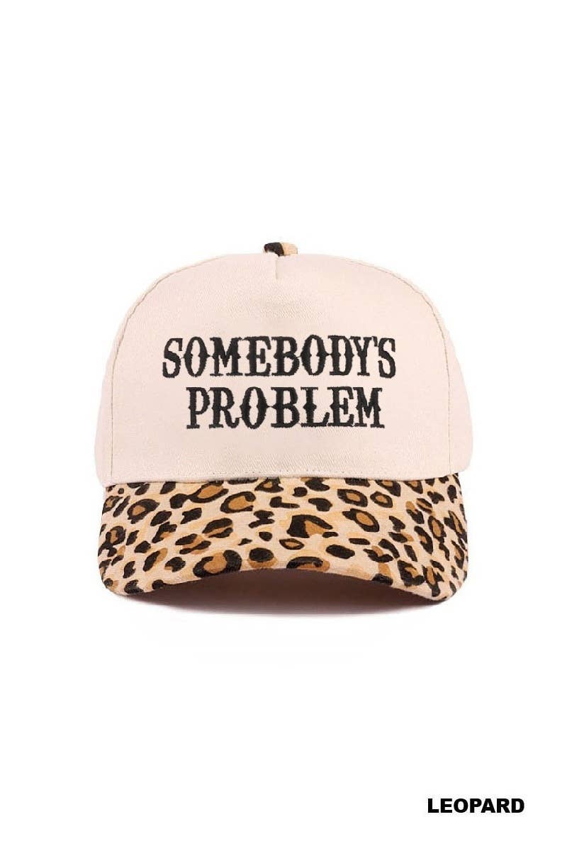 Somebody's Problem Two Tone Canvas Cotton Cap