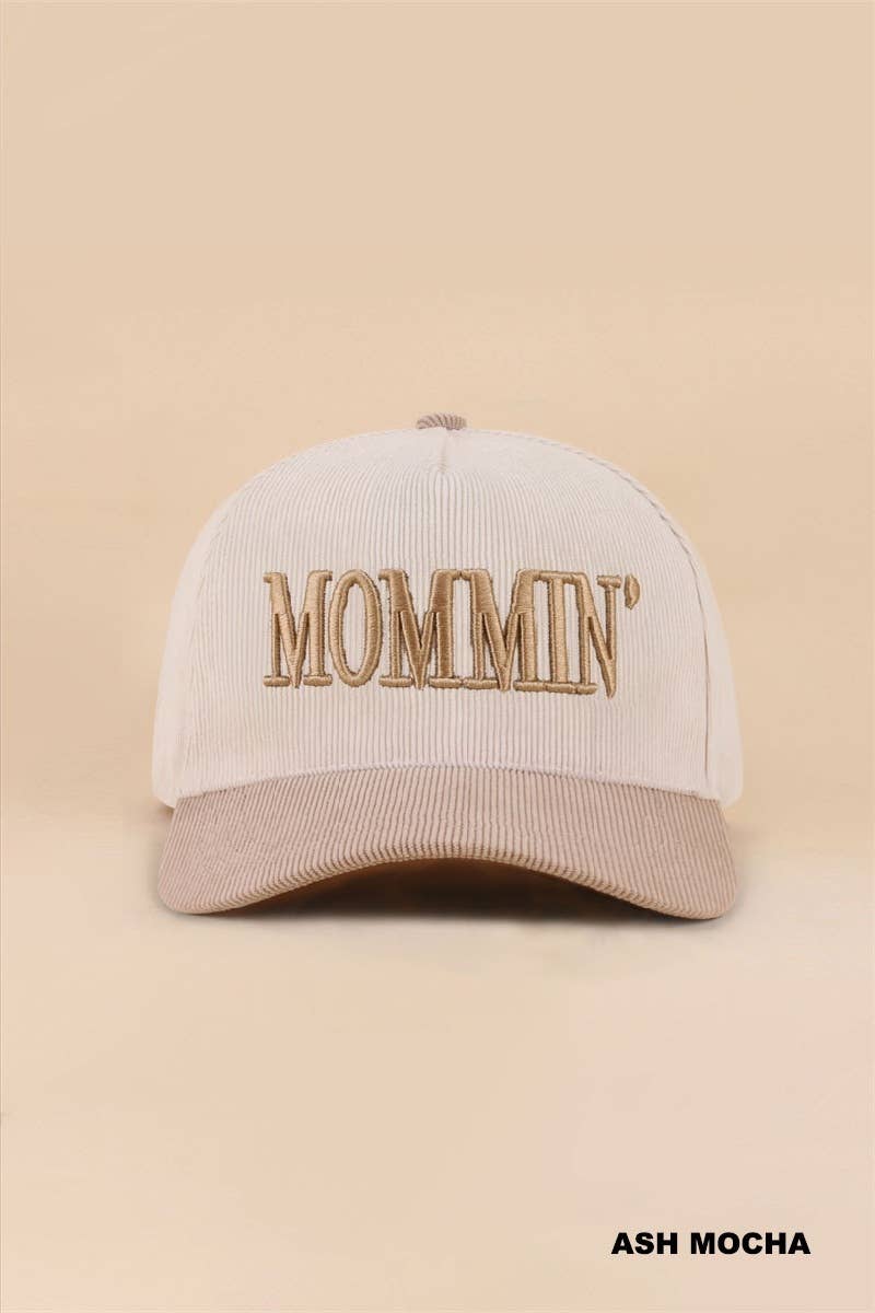 Mommin' Two Tone Corduroy Cap