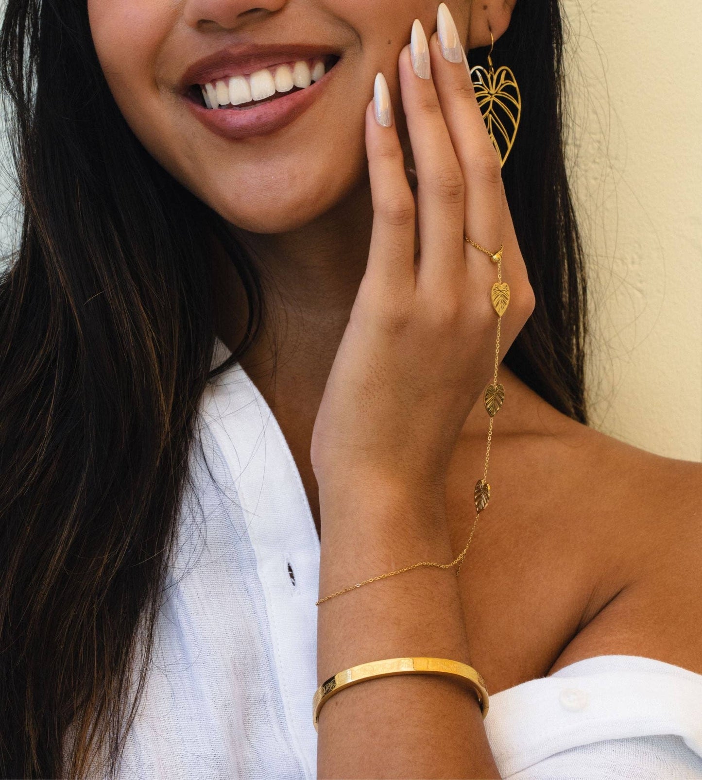 Kalo Hand Chain - 14K PVD Gold