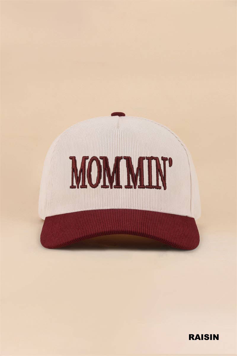 Mommin' Two Tone Corduroy Cap