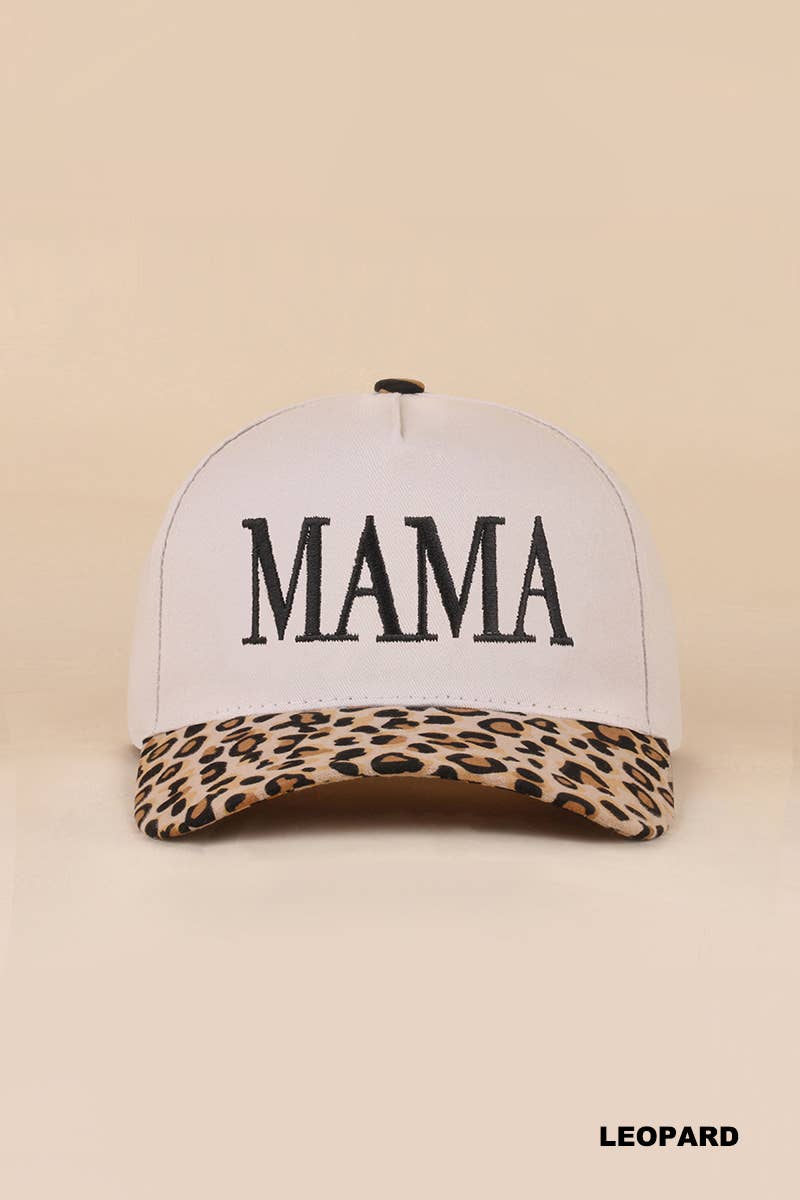 Mama Two Tone Canvas Cotton Cap