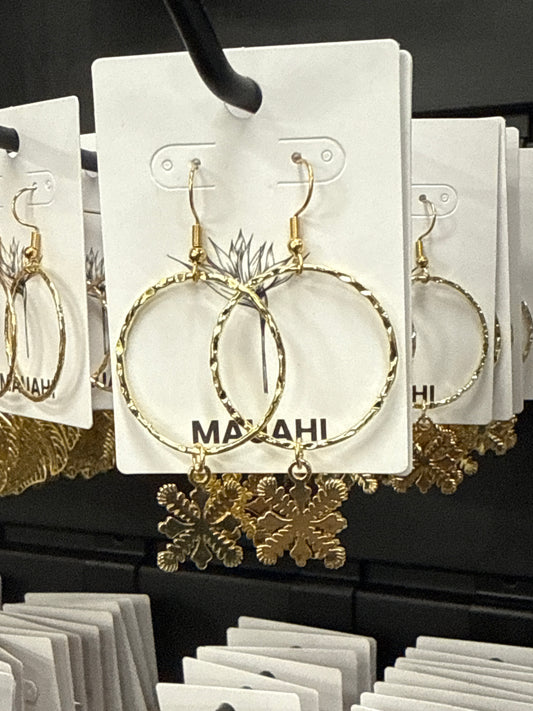 Mini Everyday Ohia Quilt Earrings