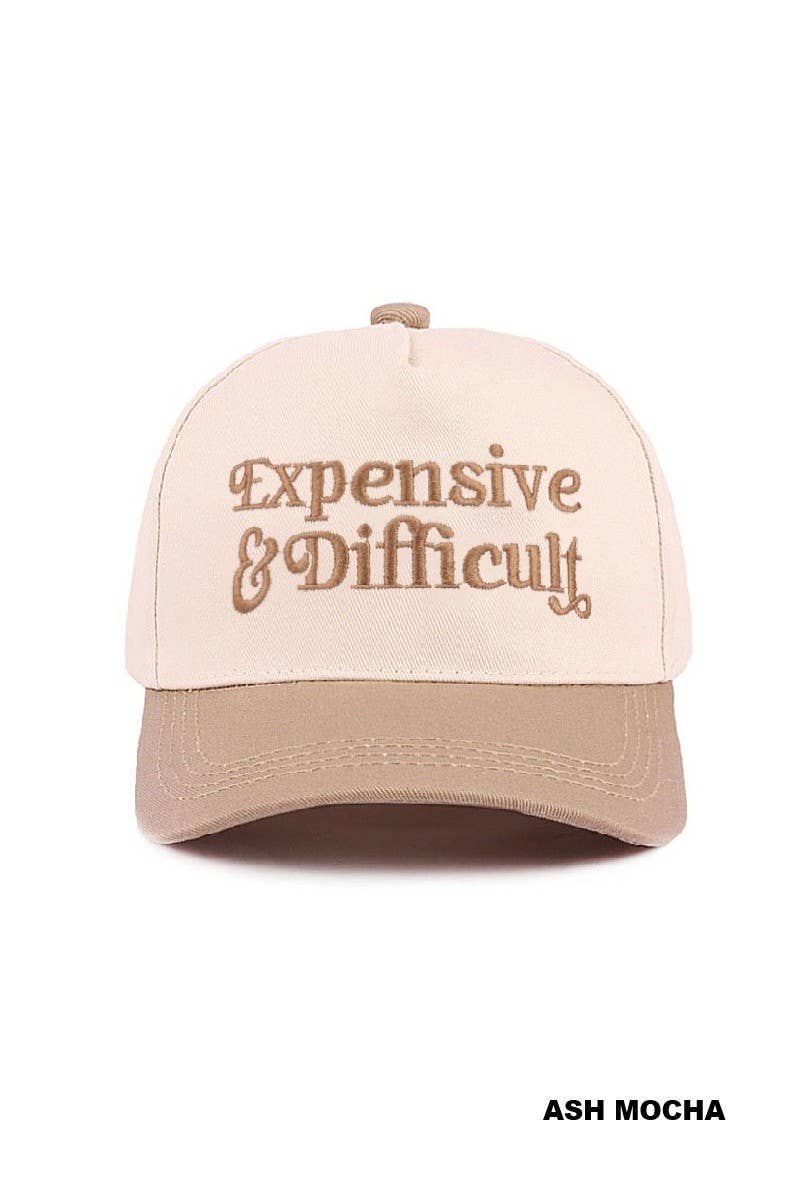 Expensive And Difficult Two Tone Canvas Cotton Cap