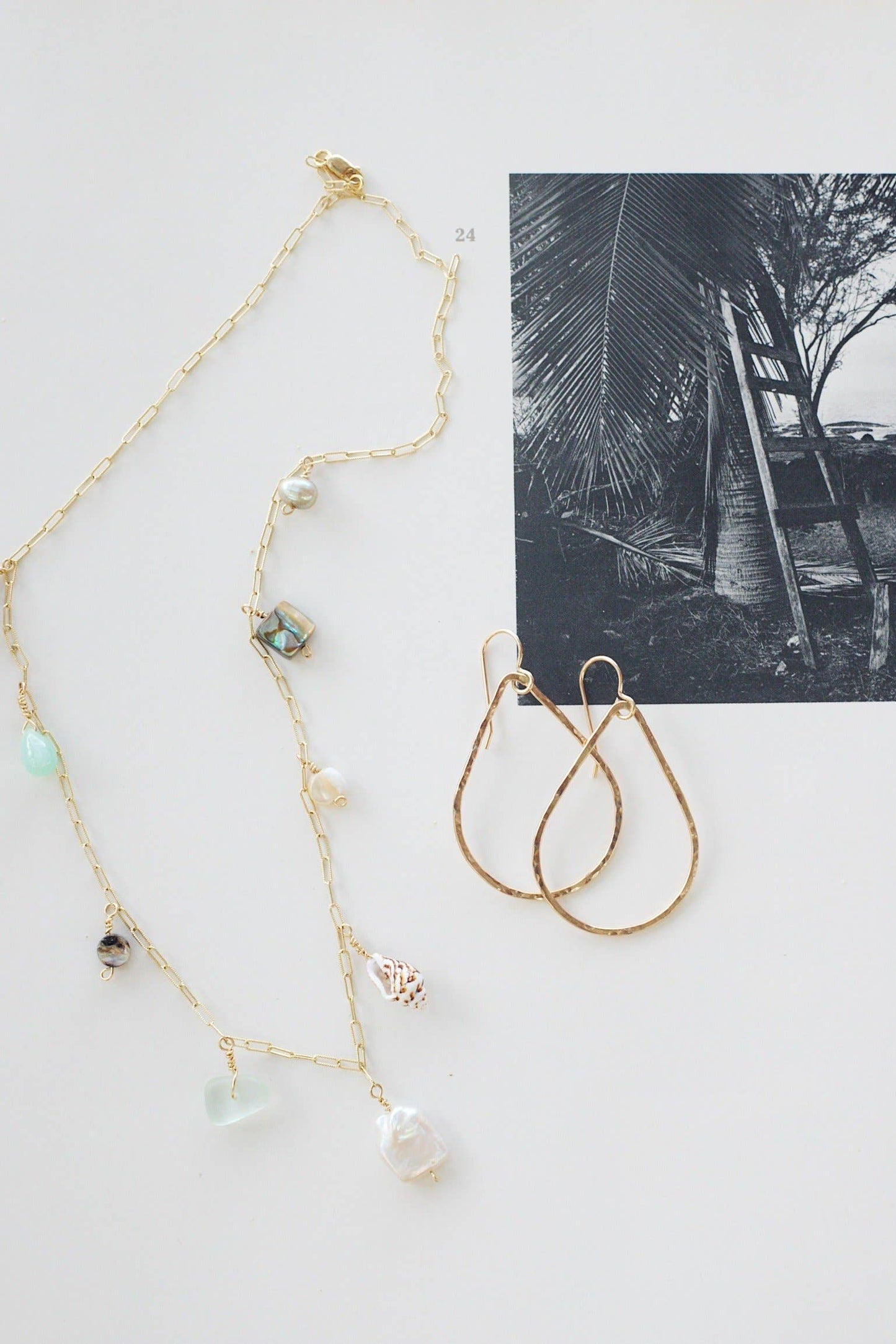 Hammered Teardrops in Gold or Sterling Silver