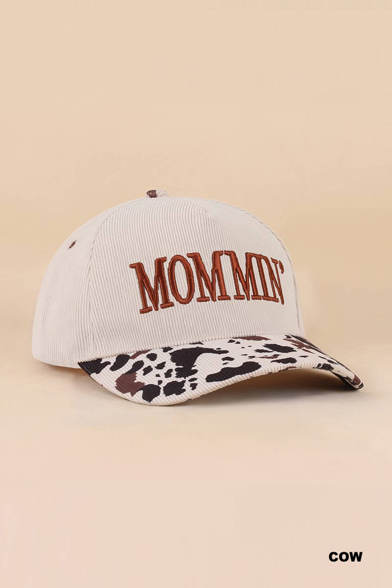 Mommin' Two Tone Corduroy Cap