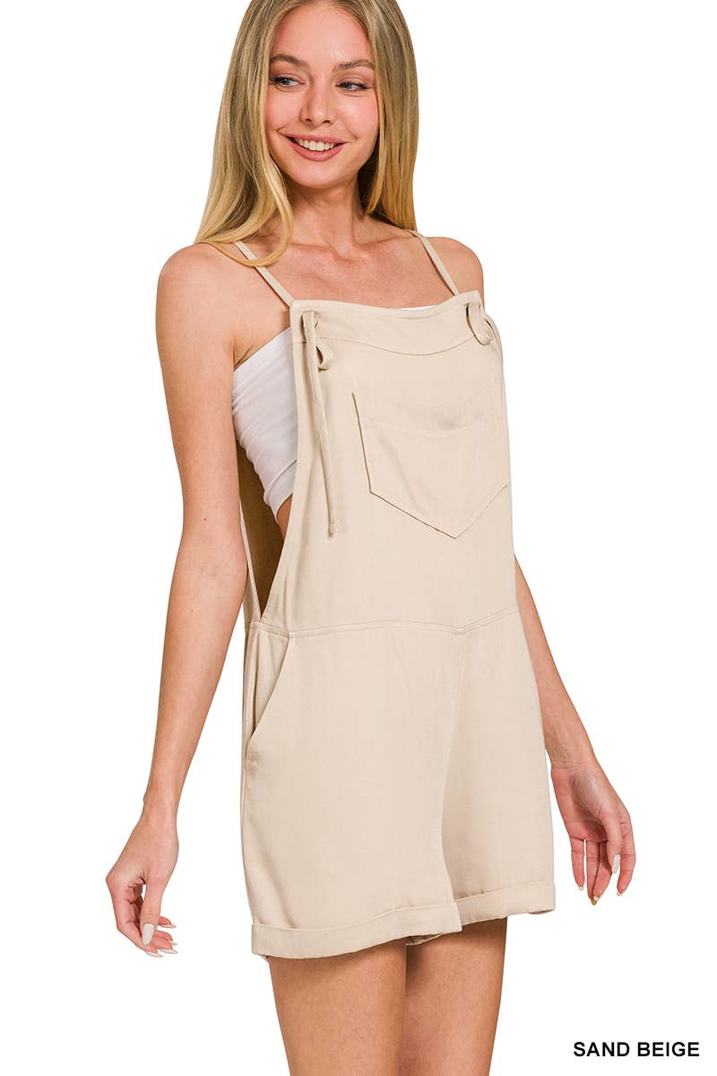 Knot Strap Romper w/ pockets