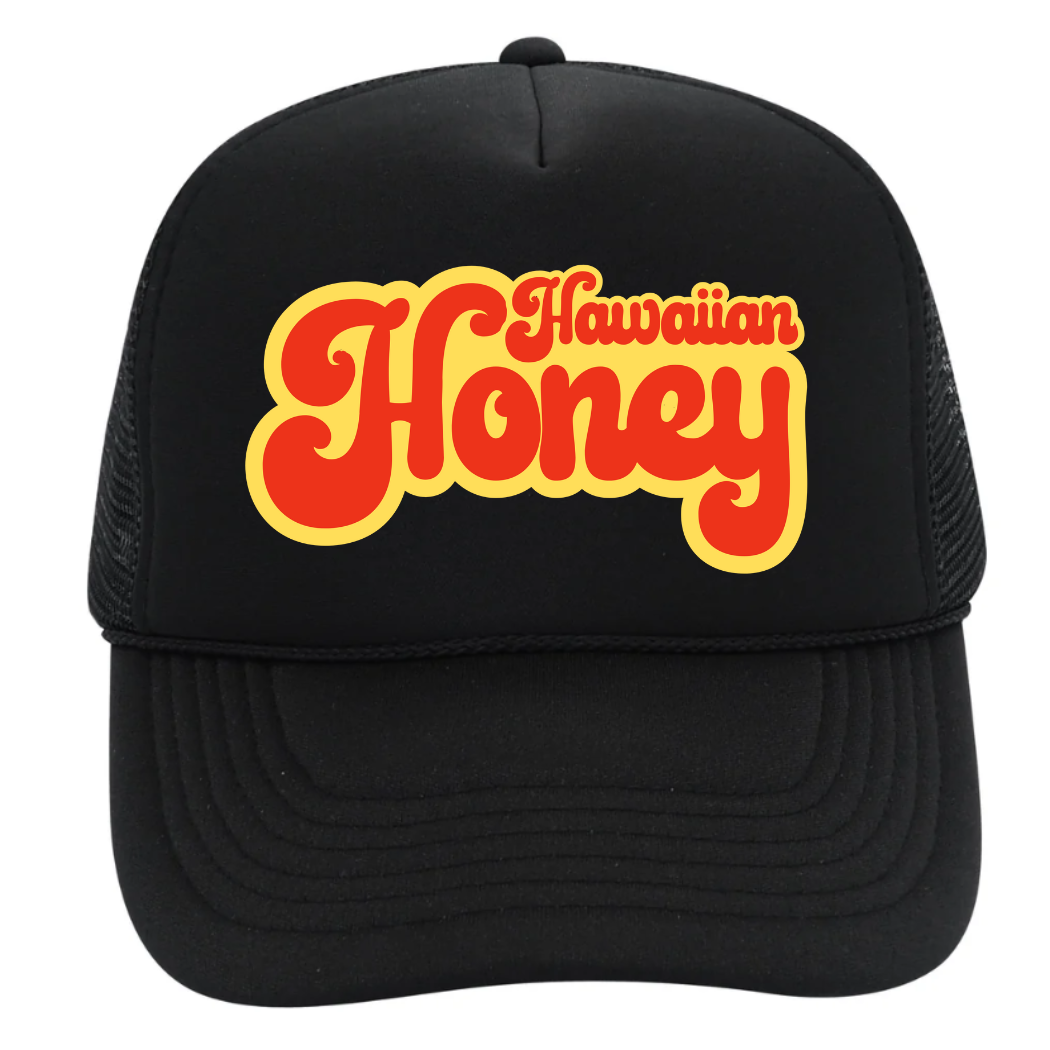 Hawaiian Honey Trucker Hat, beach hat