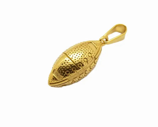 Gold Football Pendant