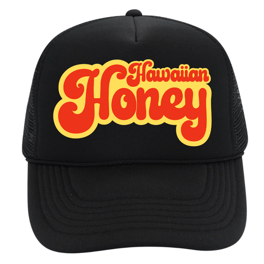 Hawaiian Honey Trucker Hat, beach hat