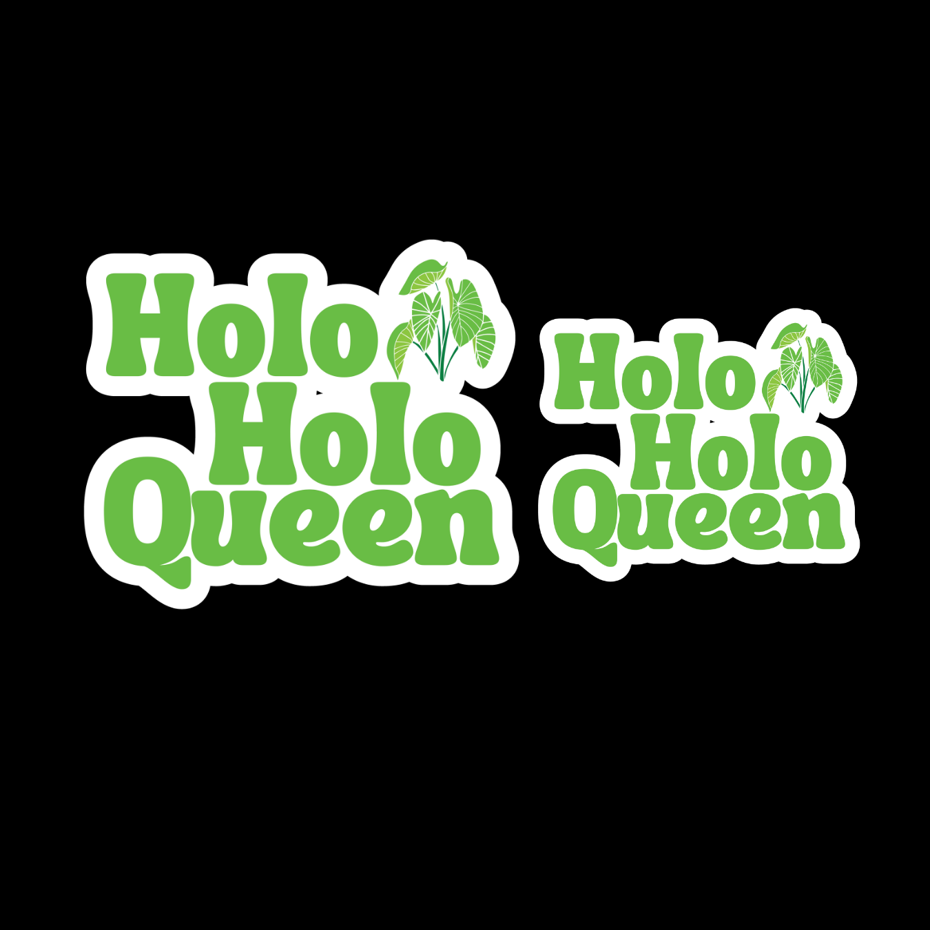 Mini Holoholo Queen Sticker- Hawaiian glossy decal