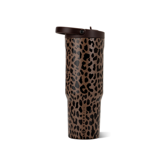 Brown Leopard HydroJug 32 oz Sport Water Bottle