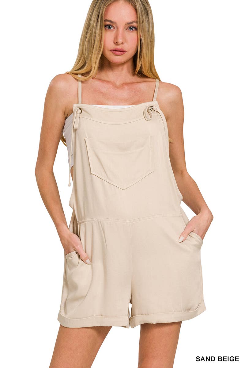 Knot Strap Romper w/ pockets