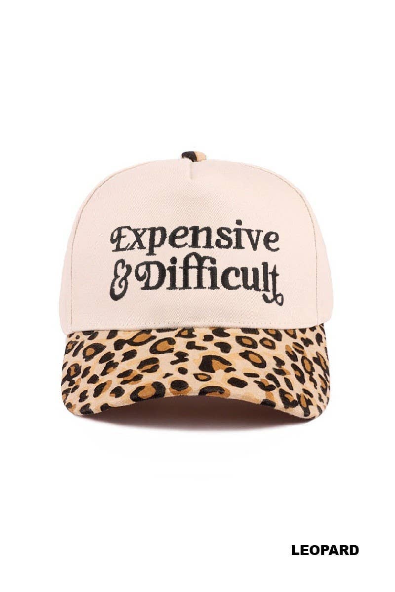Expensive And Difficult Two Tone Canvas Cotton Cap