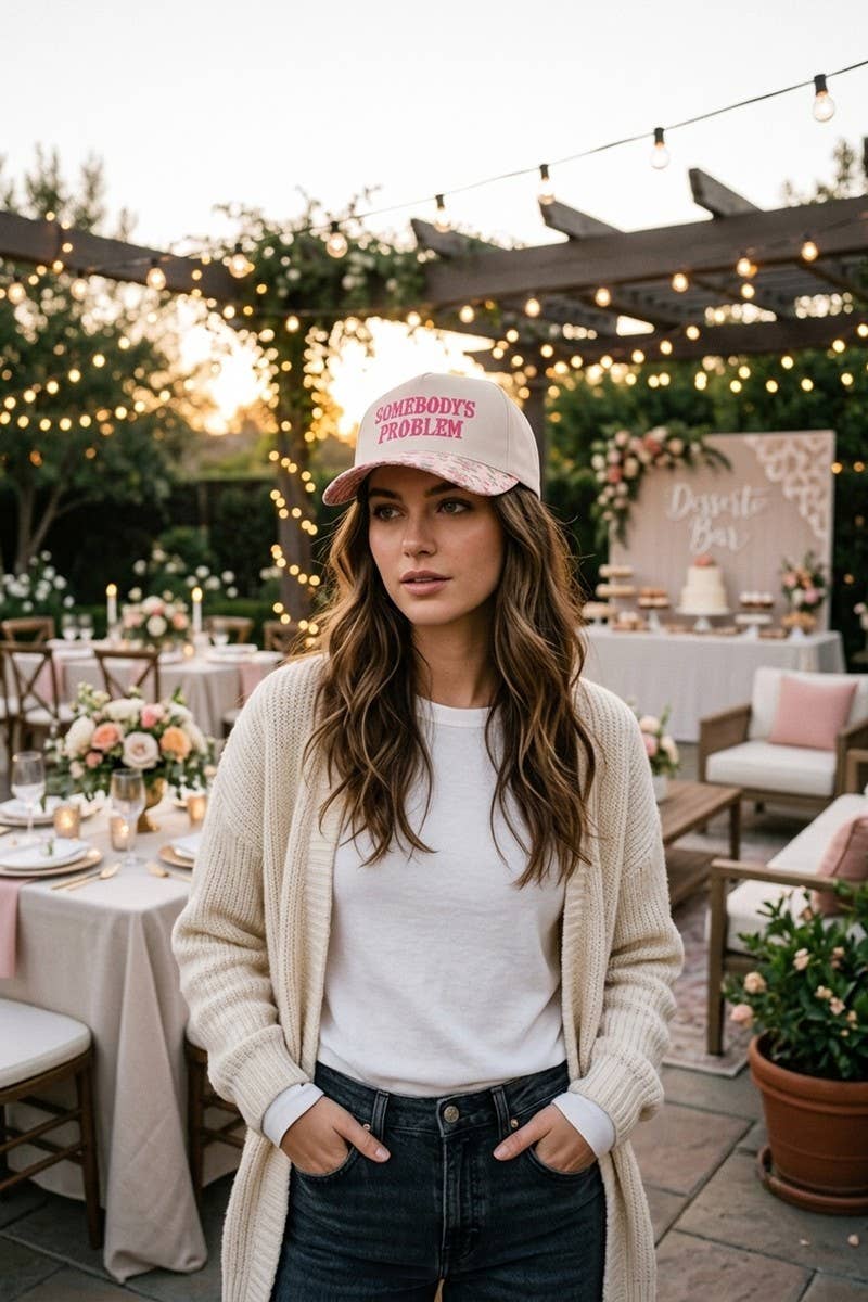 Somebody's Problem Two Tone Canvas Cotton Cap