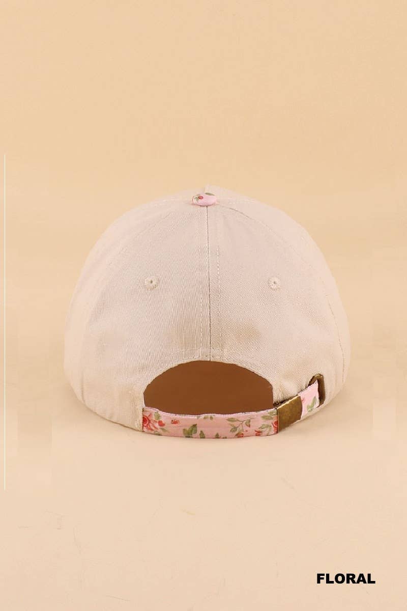 Expensive And Difficult Two Tone Canvas Cotton Cap