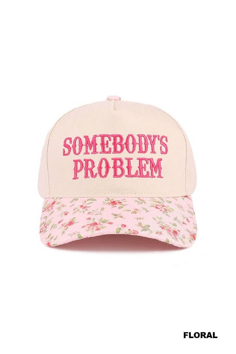 Somebody's Problem Two Tone Canvas Cotton Cap