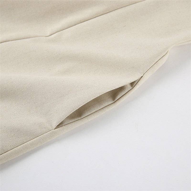 Khaki Casual Strapless Backless Maxi Dress: KHAKI