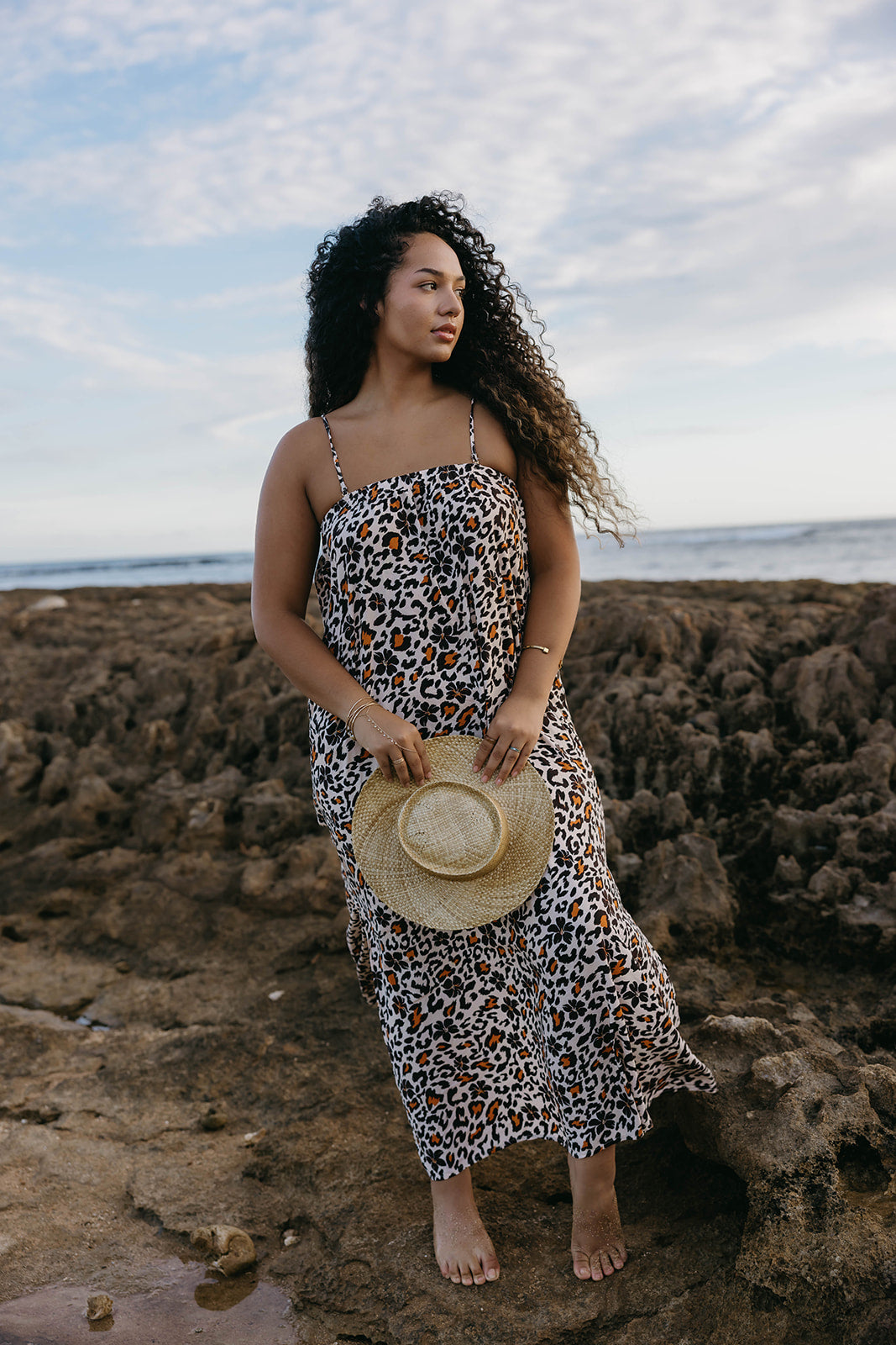 Lily Maxi - Leopard x Pua Kenikeni