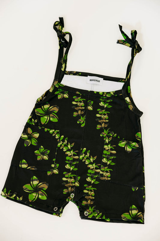 Keiki Kalia Romper - Camo Pua Melia