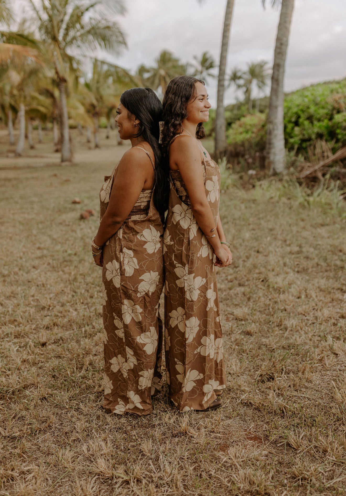 Lana Jumpsuit - Puakenikeni (Chocolate)