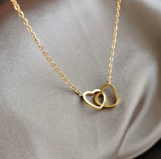 Double Heart Necklace